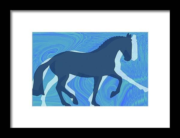 Acceptance Framed Print featuring the photograph Up The Level Movement by Dressage Design