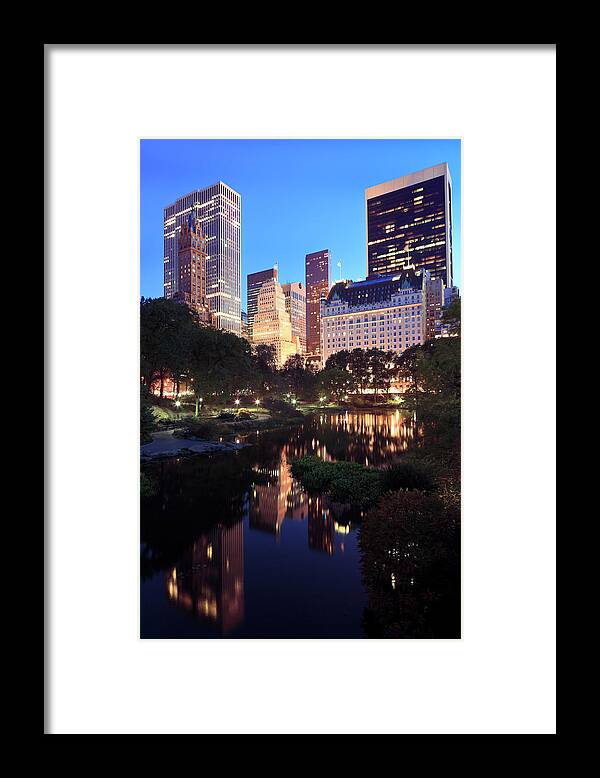 Central Park Framed Print featuring the photograph Upper East Side Manhattan From Central by Espiegle