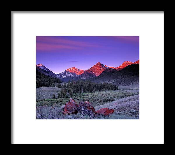 Idaho Scenics Framed Print featuring the photograph Upper Pahsimeroi by Leland D Howard