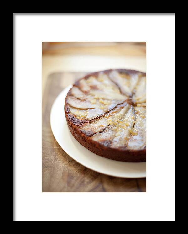 Holiday Framed Print featuring the photograph Upside Down Pear And Ginger Cake by Sf foodphoto