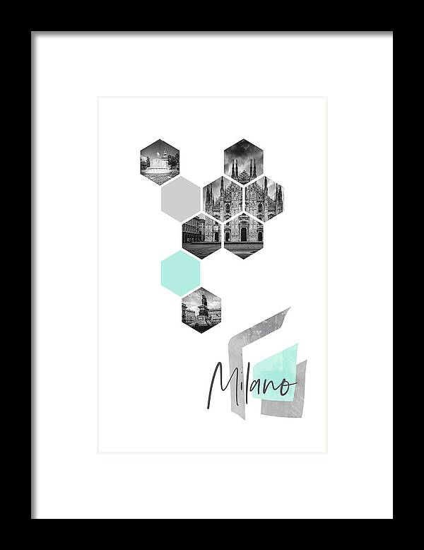 Milan Framed Print featuring the photograph Urban Design MILANO by Melanie Viola