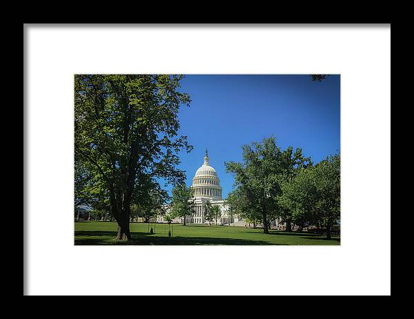 Us Capitol Framed Print featuring the photograph US Capitol by Lora J Wilson