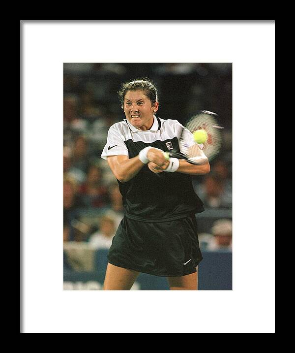Tennis Framed Print featuring the photograph Us Open Seles by Shaun Botterill