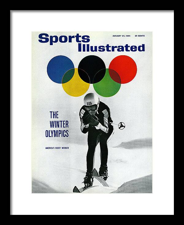 Magazine Cover Framed Print featuring the photograph Usa Buddy Werner, 1964 Innsbruck Olympic Games Preview Sports Illustrated Cover by Sports Illustrated