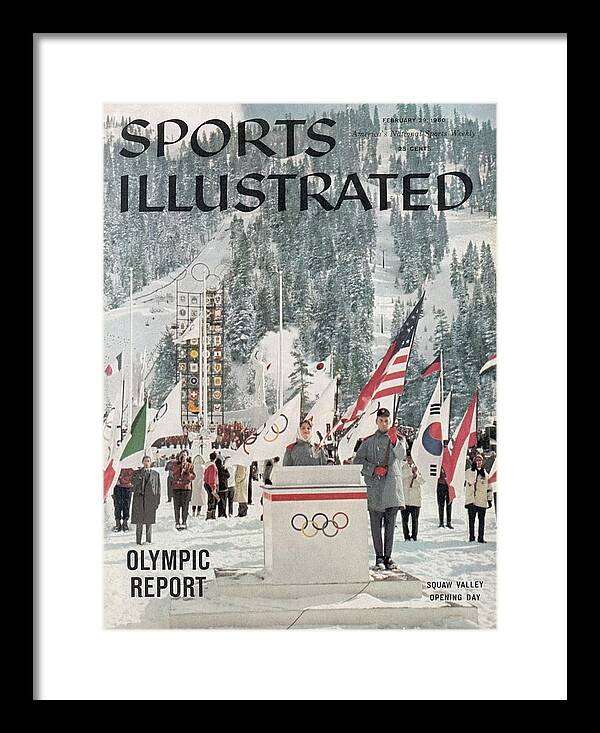 Magazine Cover Framed Print featuring the photograph Usa Carol Heiss, 1960 Winter Olympics Sports Illustrated Cover by Sports Illustrated