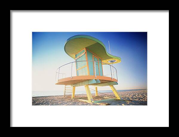 Outdoors Framed Print featuring the photograph Usa, Florida, Miami, South Beach, Art by Peter Adams