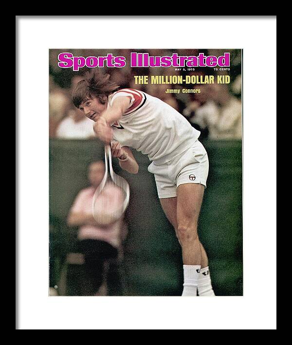 Magazine Cover Framed Print featuring the photograph Usa Jimmy Connors, $250,000 Challenge Match Sports Illustrated Cover by Sports Illustrated