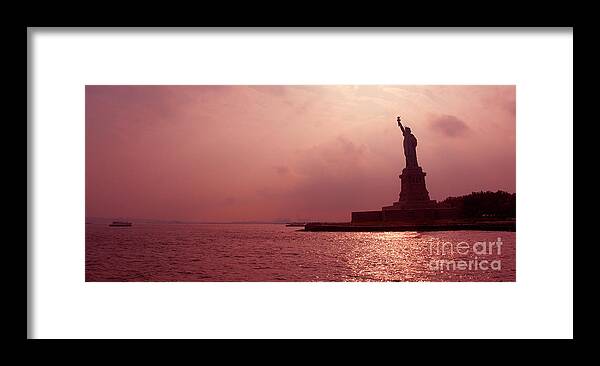 Statue Framed Print featuring the photograph Usa, New York, Statue Of Liberty by Thierry Dosogne