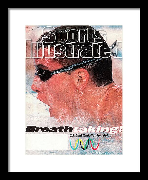 Atlanta Framed Print featuring the photograph Usa Tom Dolan, 1996 Summer Olympics Sports Illustrated Cover by Sports Illustrated