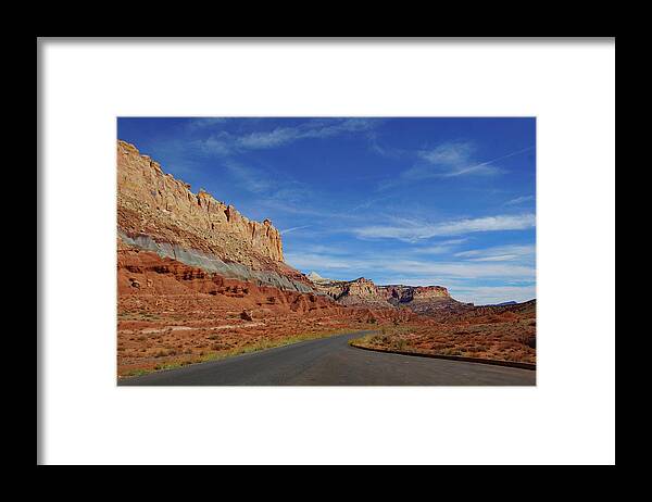 Utah Framed Print featuring the photograph Utah Highway by Matthew Urbatchka