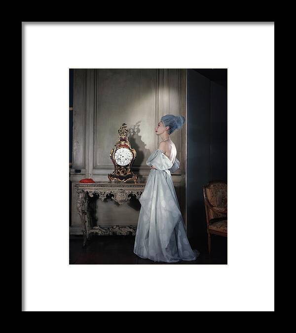 Fashion Framed Print featuring the photograph Valentina Wearing A Dress Of Her Own Design by Horst P. Horst