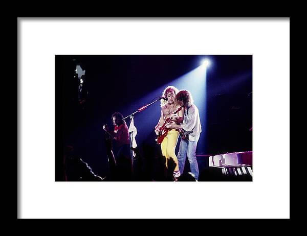 Event Framed Print featuring the photograph Van Halen Live by Larry Hulst