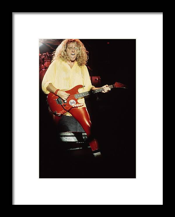 Rock Music Framed Print featuring the photograph Van Halen Performs In Minnesota by Jim Steinfeldt