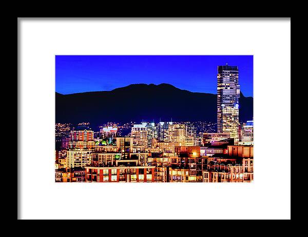 Architecture Framed Print featuring the photograph 0596 Vancouver Shangri La Hotel Grouse Mountain Canada by Amyn Nasser