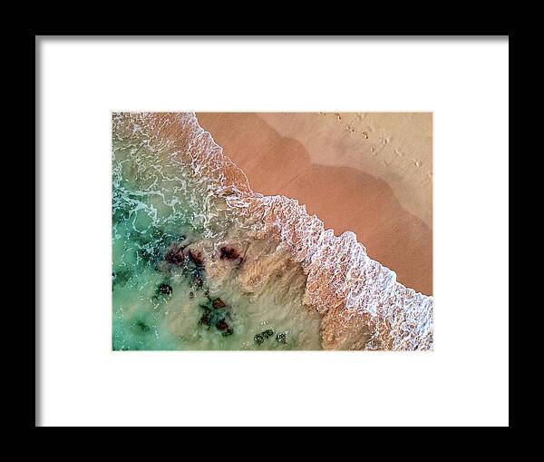 Sand Framed Print featuring the photograph Vanishing Footprints by Christopher Johnson
