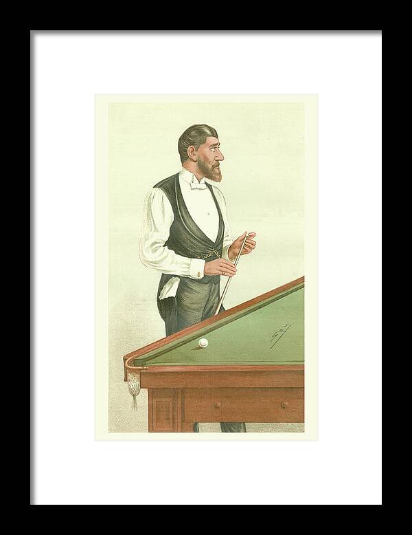 Vanity Framed Print featuring the painting Vanity Fair Billiards by Spy