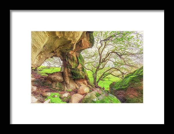 Landscape Framed Print featuring the photograph Vasco Caves Arch and Boulders by Marc Crumpler
