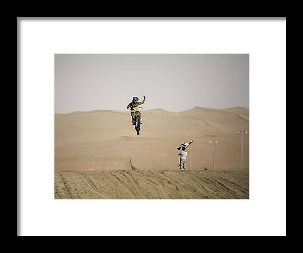Action Framed Print featuring the photograph Vector by Rami Al Adwan