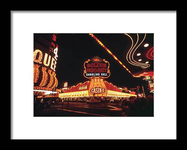 Vegas Lights Framed Print featuring the photograph Vegas Lights by American Eyes
