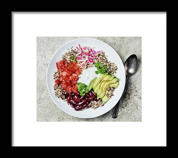 Spoon Framed Print featuring the photograph Vegetarian Dish by Claudia Totir
