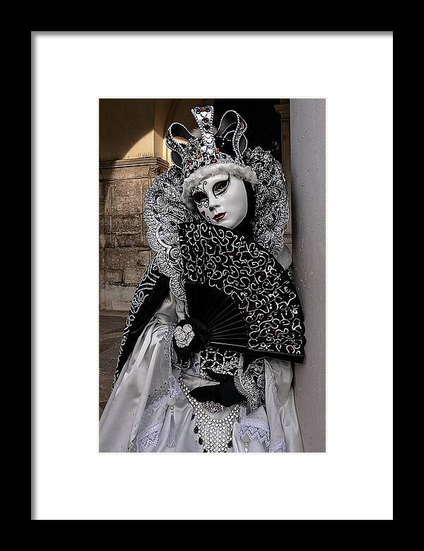 2019 Framed Print featuring the photograph Venetian Mask 2019 010 by Wolfgang Stocker