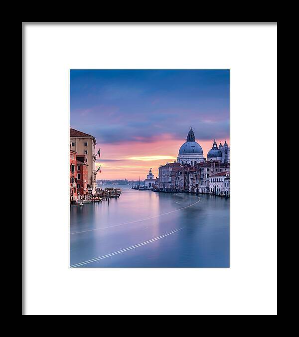 Venice
Venezia
Sunrise
Canal
Chapelle
Kathedral
Clouds
Sun
Water
Longexposure
Long_exposure
Italy Framed Print featuring the photograph Venetian Morning by Amir Ehrlich