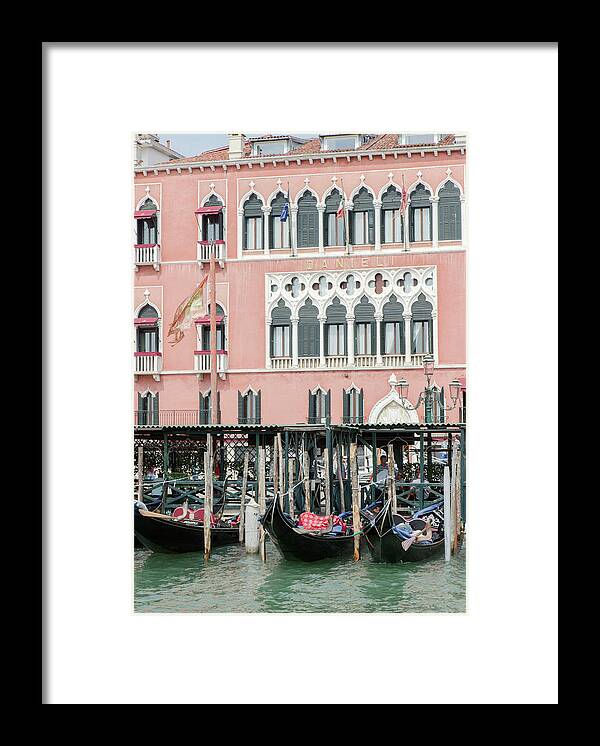 Venice Framed Print featuring the photograph Venice in Pink by Iris Richardson