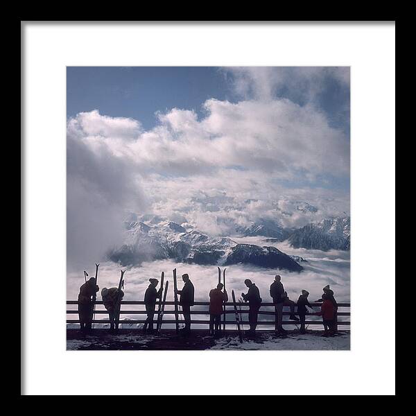 Scenics Framed Print featuring the photograph Verbier View by Slim Aarons