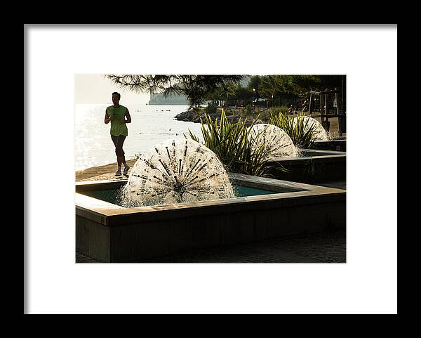 Trieste Framed Print featuring the photograph Viale Miramare, Trieste by Ian Middleton