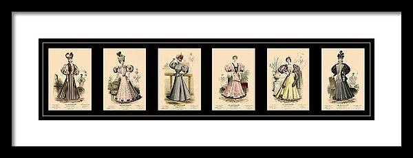 Victorian Fashion Framed Print featuring the photograph Victorian Fashion 3 by Andrew Fare