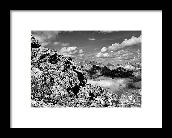 Mountains Framed Print featuring the photograph View from Diavolezza by Steve Ember