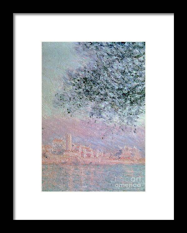 Water's Edge Framed Print featuring the drawing View Of Antibes, Detail, 1888. Artist by Print Collector