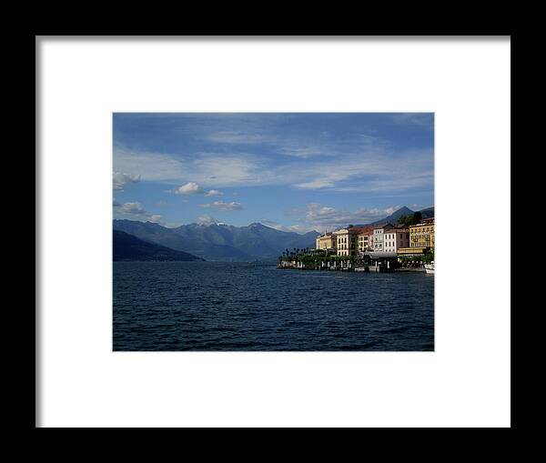 Outdoors Framed Print featuring the photograph View Of Bellagio, Como Lake, Italy by Manuel Cazzaniga