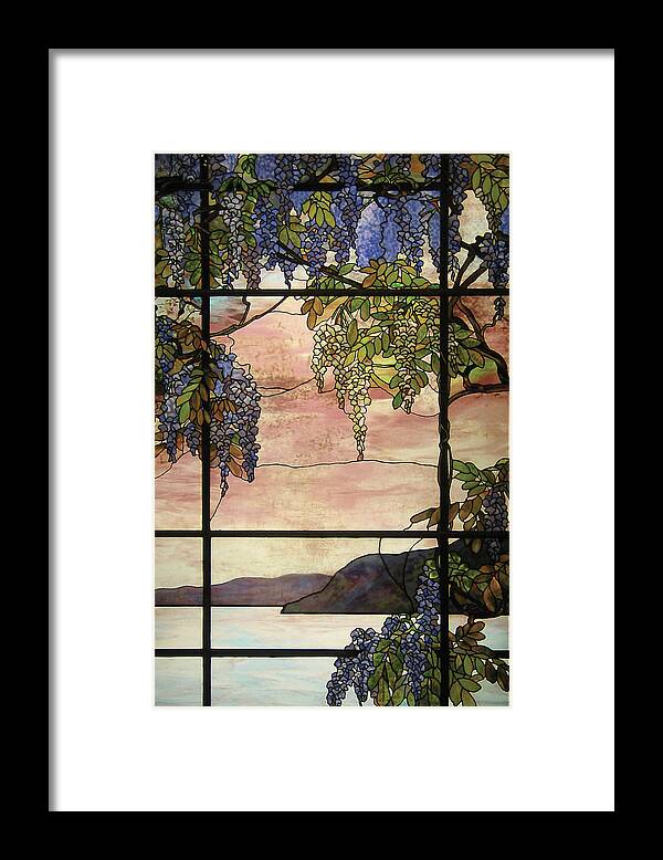 Tiffany Framed Print featuring the painting View of Oyster Bay by Louis Comfort Tiffany
