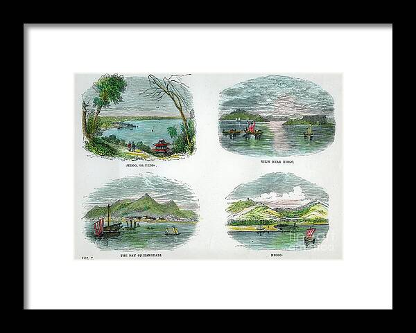 Engraving Framed Print featuring the drawing Views Of The Chief Towns And Ports by Print Collector