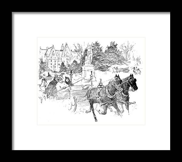 1940 Framed Print featuring the photograph Village Ride by JAMART Photography