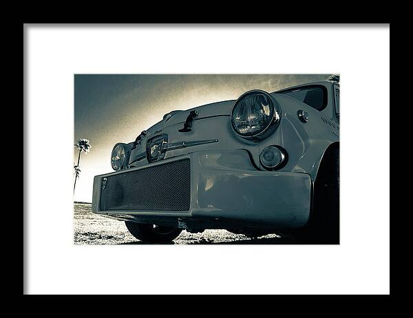 Fiat Framed Print featuring the photograph Vintage Abarth by Darrell Foster