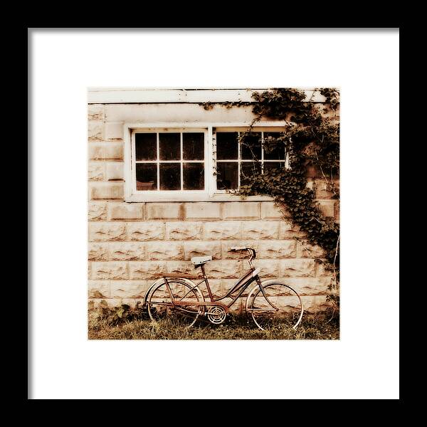 Antique Bicycle Framed Print featuring the photograph Vintage Bicycle by Julie Hamilton