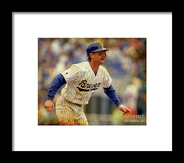 Baseball Framed Print featuring the photograph Vintage Robin Yount Art by Billy Knight
