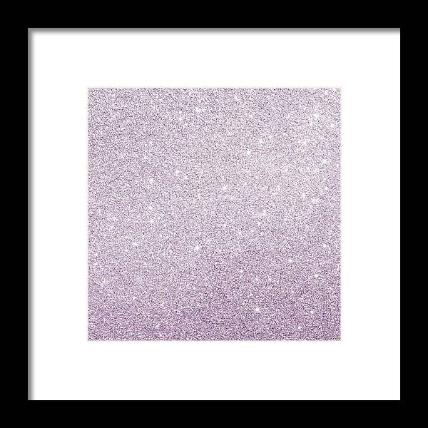 Cute Framed Print featuring the photograph Violet glitter by Top Wallpapers