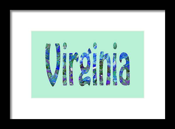 Virginia Framed Print featuring the painting Virginia by Corinne Carroll