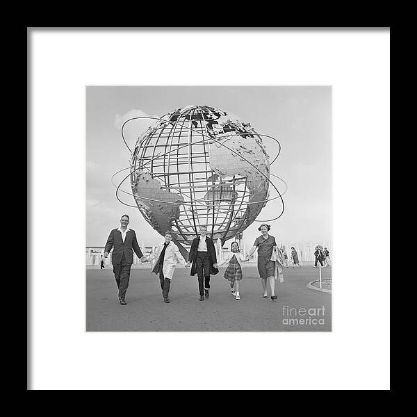 Pedestrian Framed Print featuring the photograph Visiting The Worlds Fair by Bettmann