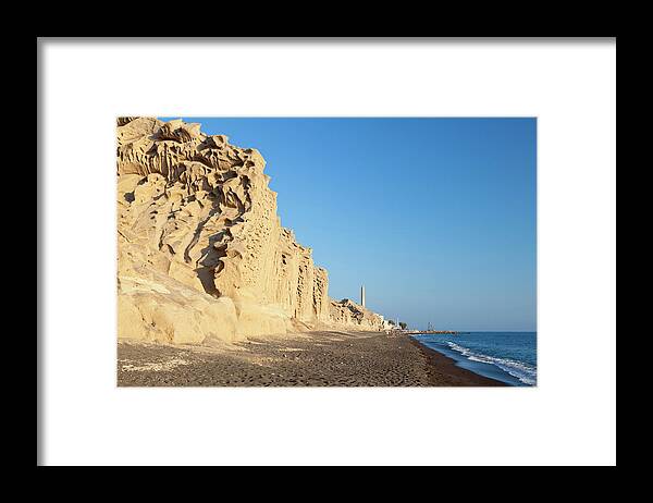 Greek Culture Framed Print featuring the photograph Vlychada Beach, Santorini by Michaelutech
