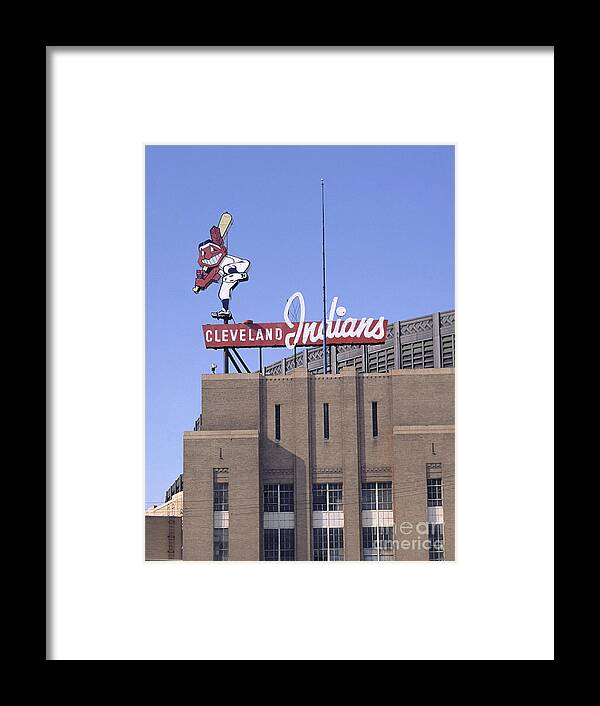 Chief Wahoo Framed Print featuring the photograph Wahoo Stadium by James Baron