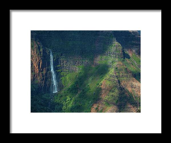 Hawaii Framed Print featuring the photograph Waipo'o Falls I I by Doug Davidson