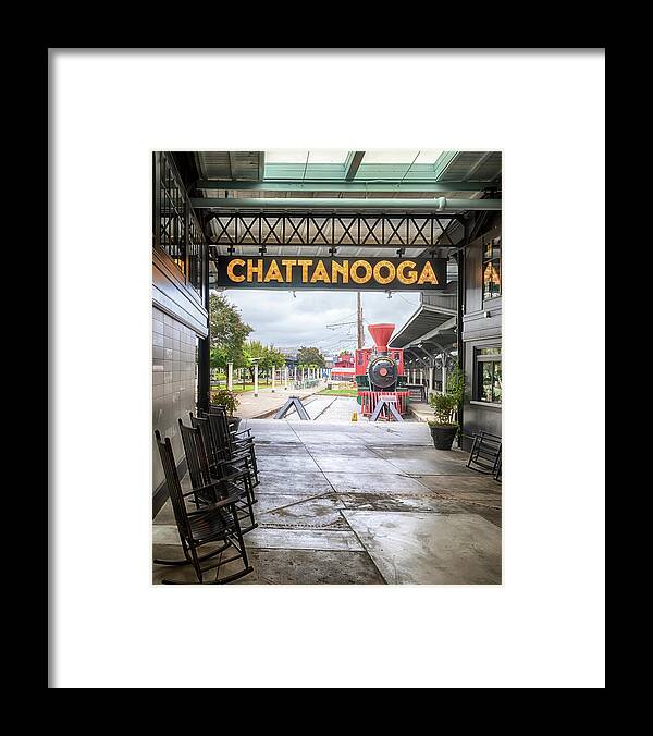 Train Framed Print featuring the photograph Waiting at the Station by Susan Rissi Tregoning