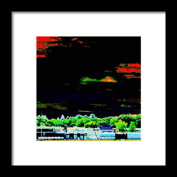 Ashland Framed Print featuring the photograph Walker Field at Night by Cliff Wilson