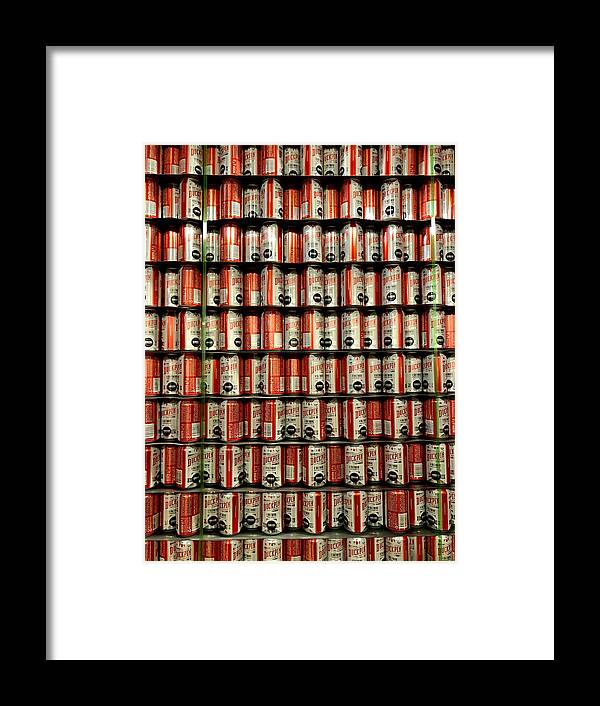 Beer Framed Print featuring the photograph Wall of Beer by Chris Montcalmo