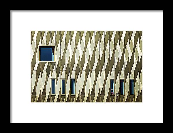 Facade Framed Print featuring the photograph Wall Pattern by Henk Van Maastricht