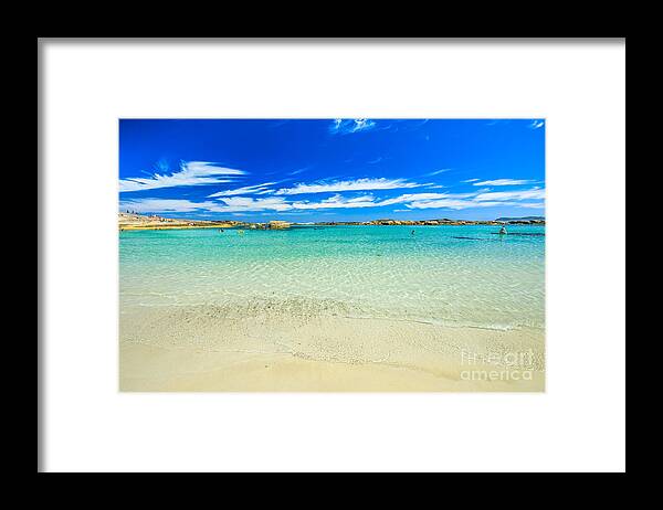 Western Australia Framed Print featuring the photograph Wallpaper sea background by Benny Marty